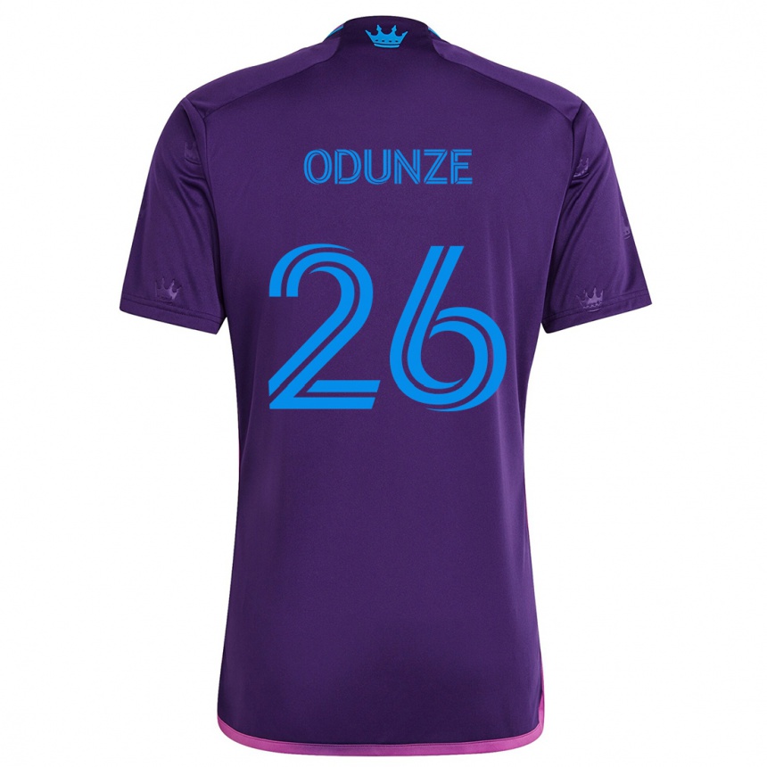 Men Football Chituru Odunze #26 Purple Blue Away Jersey 2024/25 T-Shirt Za