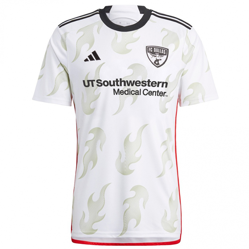 Men Football Tsiki Ntsabeleng #16 White Red Black Away Jersey 2024/25 T-Shirt Za