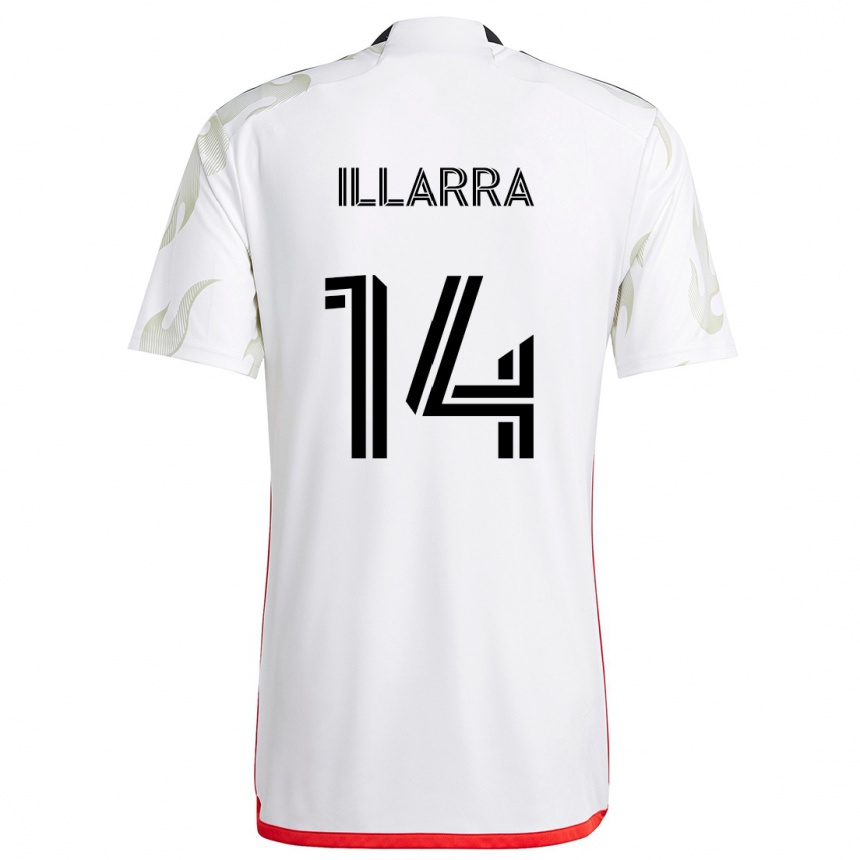 Men Football Asier Illarramendi #14 White Red Black Away Jersey 2024/25 T-Shirt Za