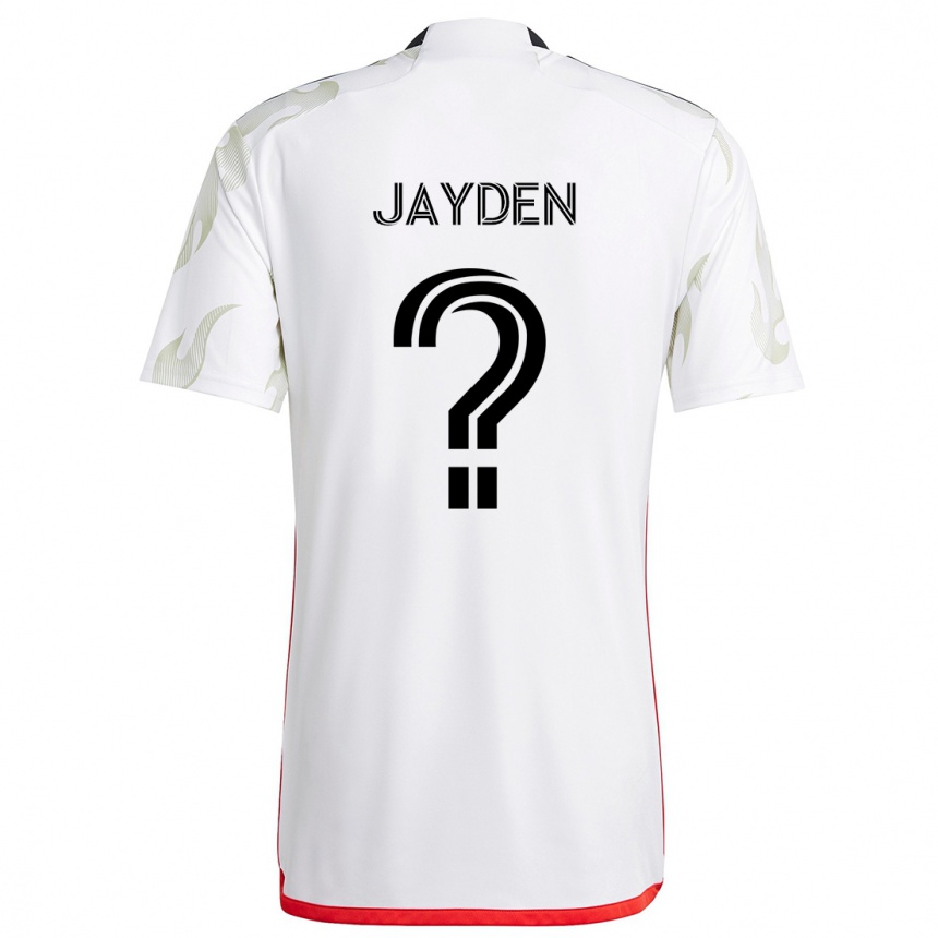 Men Football Rus Jayden #0 White Red Black Away Jersey 2024/25 T-Shirt Za