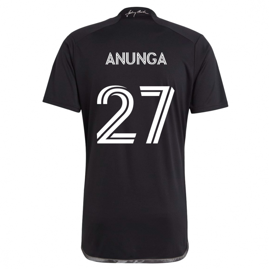 Men Football Tah Anunga #27 Black Away Jersey 2024/25 T-Shirt Za