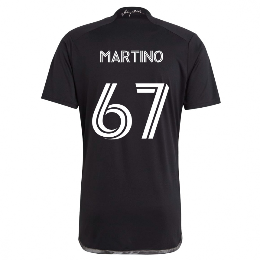 Men Football Ben Martino #67 Black Away Jersey 2024/25 T-Shirt Za