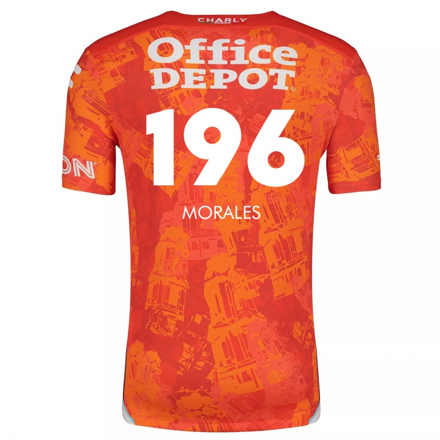 Men Football Erik Morales #196 Orange White Away Jersey 2024/25 T-Shirt Za