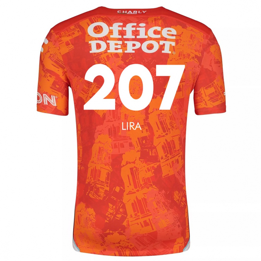 Men Football Almir Lira #207 Orange White Away Jersey 2024/25 T-Shirt Za