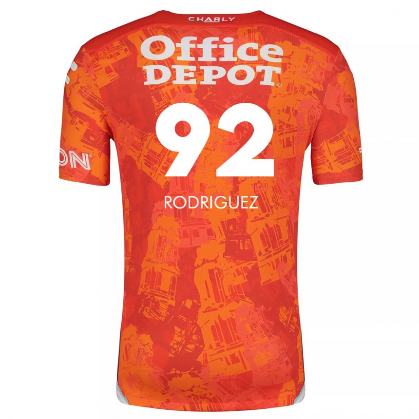 Men Football Sergio Rodríguez #92 Orange White Away Jersey 2024/25 T-Shirt Za