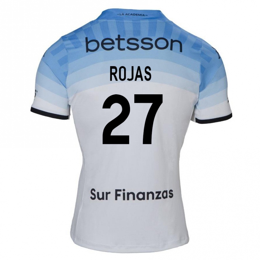 Men Football Gabriel Rojas #27 White Blue Black Away Jersey 2024/25 T-Shirt Za