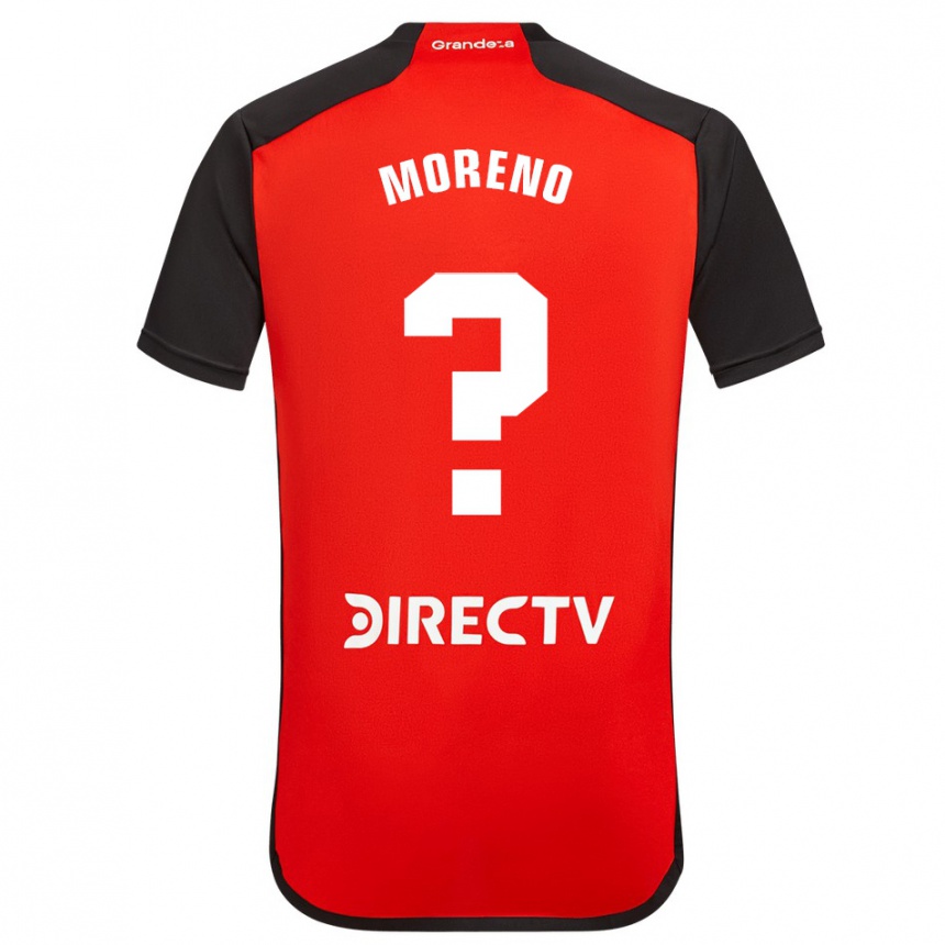 Men Football Federico Moreno #0 Red Black White Away Jersey 2024/25 T-Shirt Za