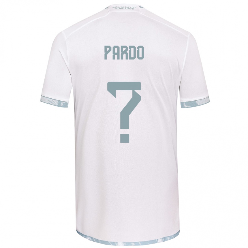 Men Football Cristián Pardo #0 White Grey Away Jersey 2024/25 T-Shirt Za