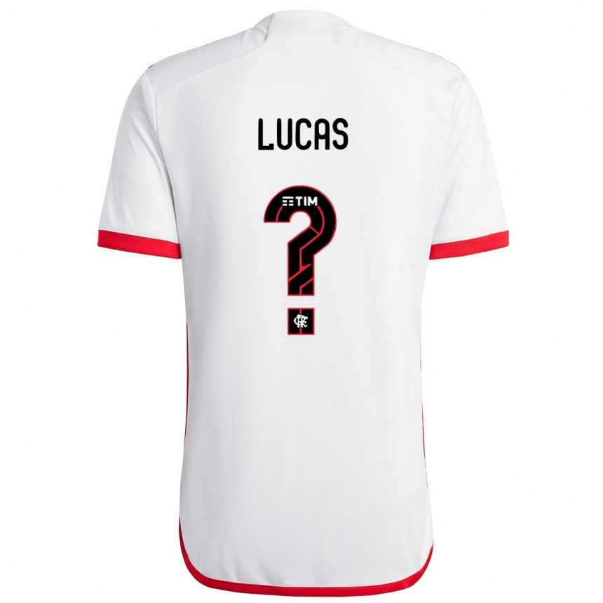 Men Football Rayan Lucas #0 White Red Away Jersey 2024/25 T-Shirt Za