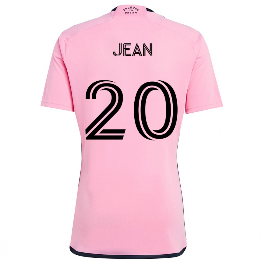 Women Football Corentin Jean #20 Pink Home Jersey 2024/25 T-Shirt Za