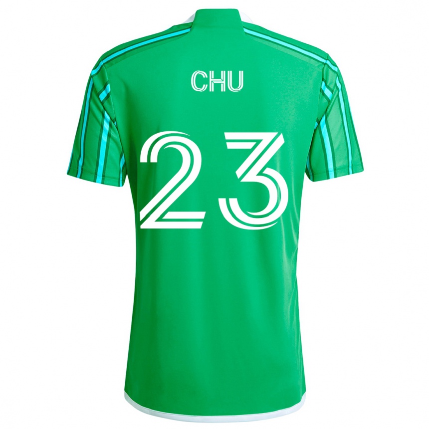 Women Football Léo Chú #23 Green White Home Jersey 2024/25 T-Shirt Za