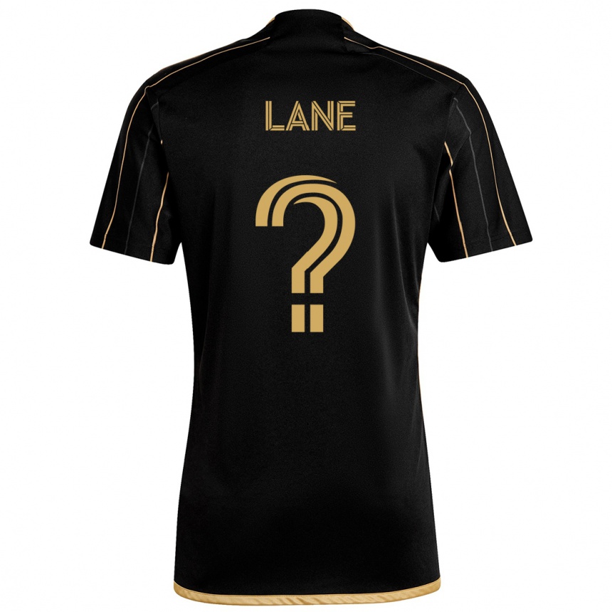 Women Football James Lane #0 Black Gold Home Jersey 2024/25 T-Shirt Za