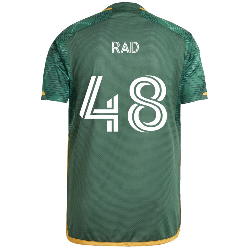 Women Football Kaveh Rad #48 Green Orange Home Jersey 2024/25 T-Shirt Za