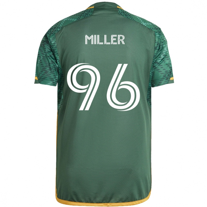 Women Football Carver Miller #96 Green Orange Home Jersey 2024/25 T-Shirt Za