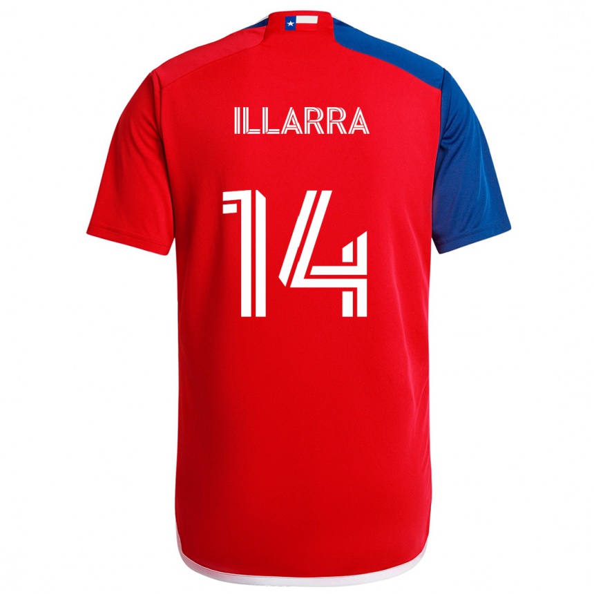 Women Football Asier Illarramendi #14 Blue Red Home Jersey 2024/25 T-Shirt Za