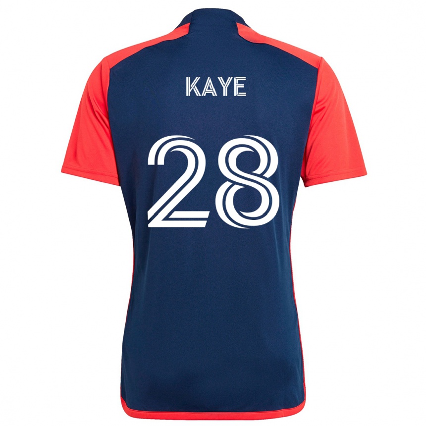 Women Football Mark-Anthony Kaye #28 Blue Red Home Jersey 2024/25 T-Shirt Za