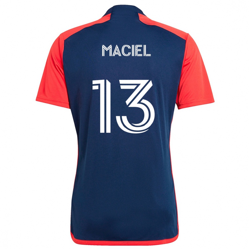 Women Football Maciel #13 Blue Red Home Jersey 2024/25 T-Shirt Za