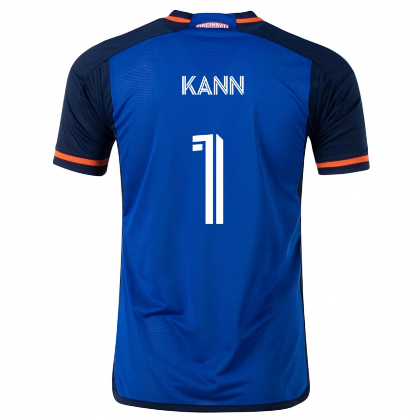 Women Football Alec Kann #1 Blue White Home Jersey 2024/25 T-Shirt Za