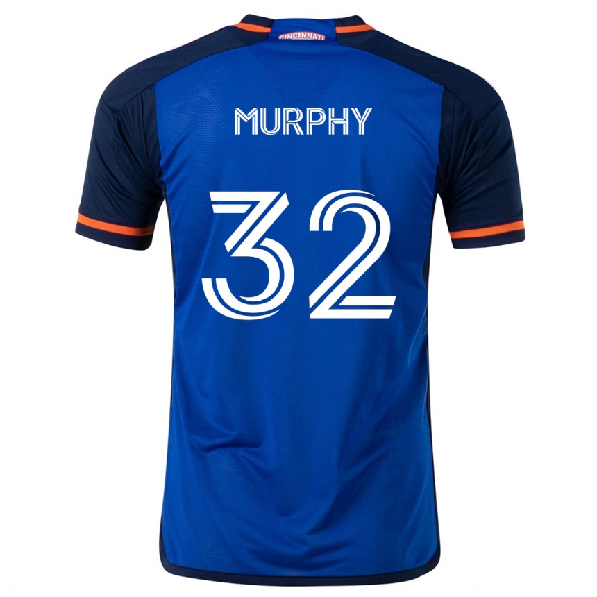 Women Football Ian Murphy #32 Blue White Home Jersey 2024/25 T-Shirt Za