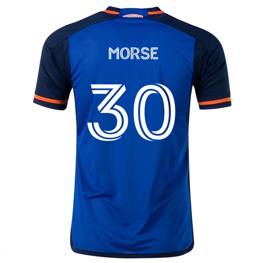 Women Football Hunter Morse #30 Blue White Home Jersey 2024/25 T-Shirt Za