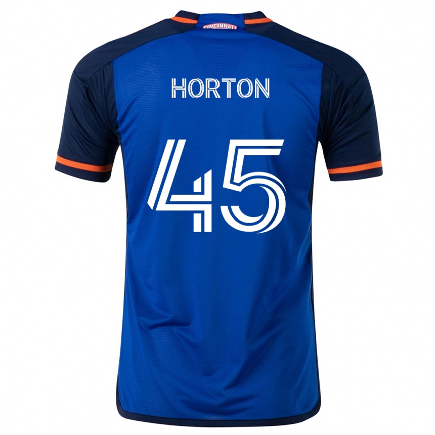 Women Football Philip Horton #45 Blue White Home Jersey 2024/25 T-Shirt Za