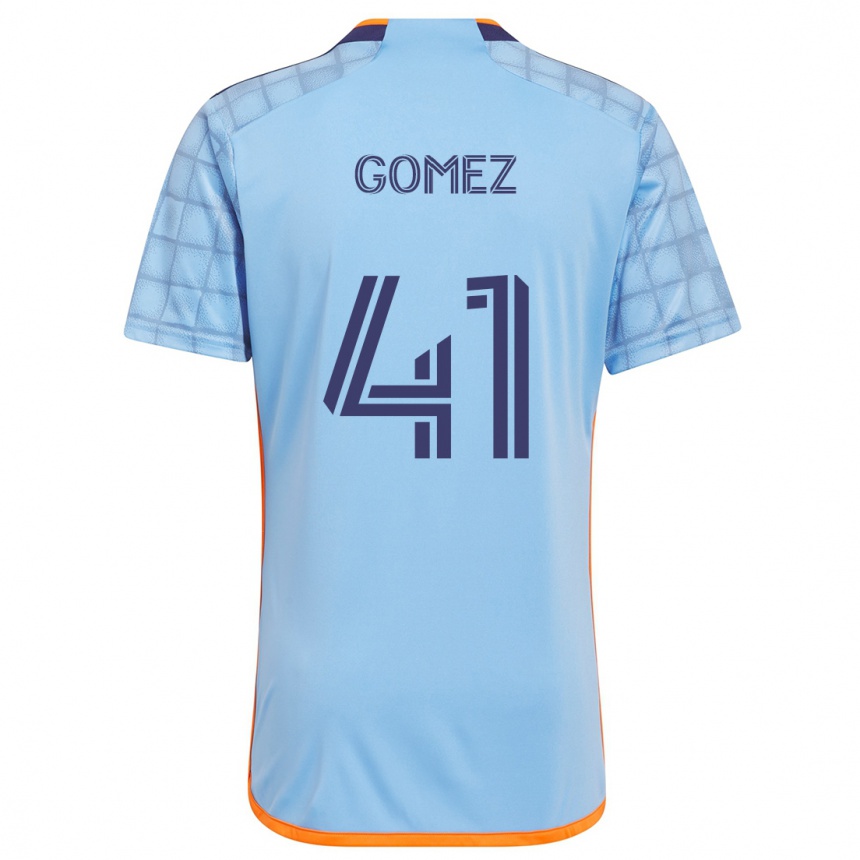 Women Football Julián Gómez #41 Blue Orange Home Jersey 2024/25 T-Shirt Za