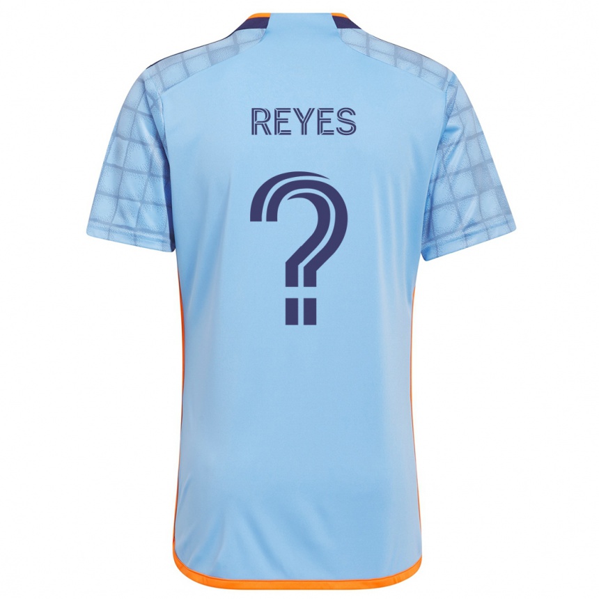 Women Football Andrew Reyes #0 Blue Orange Home Jersey 2024/25 T-Shirt Za