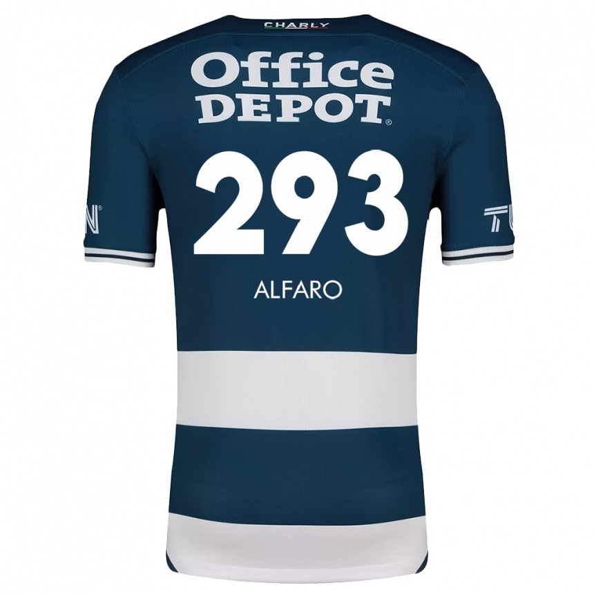 Women Football Cristóbal Alfaro #293 Blue White Home Jersey 2024/25 T-Shirt Za