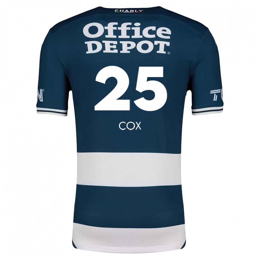 Women Football Marta Cox #25 Blue White Home Jersey 2024/25 T-Shirt Za