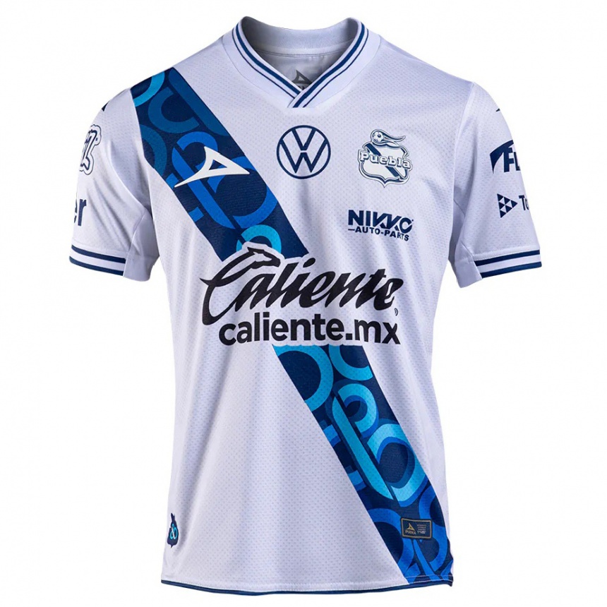 Women Football José Pachuca #204 White Navy Blue Home Jersey 2024/25 T-Shirt Za