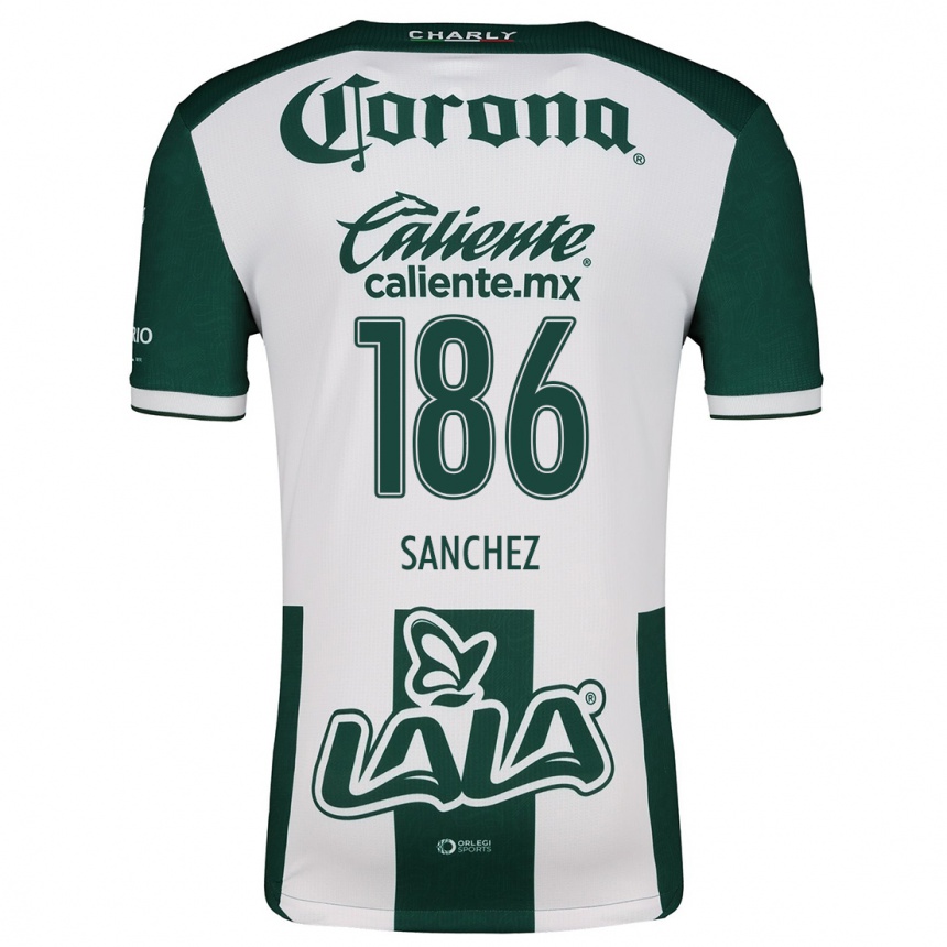 Women Football David Sánchez #186 Green White Home Jersey 2024/25 T-Shirt Za