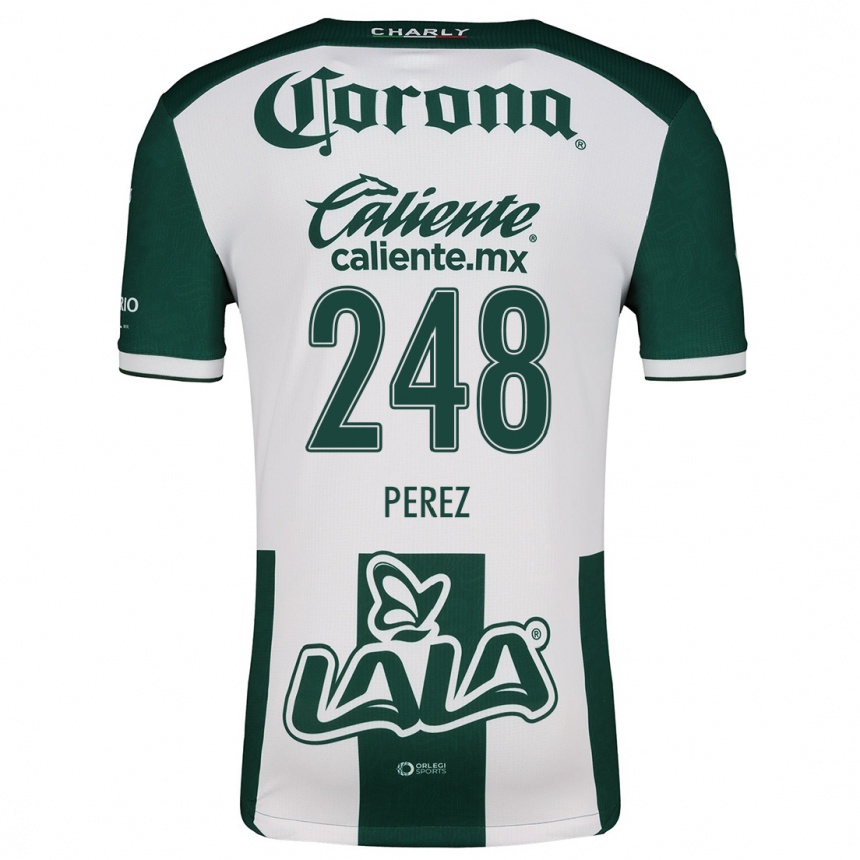 Women Football Jonathan Pérez #248 Green White Home Jersey 2024/25 T-Shirt Za