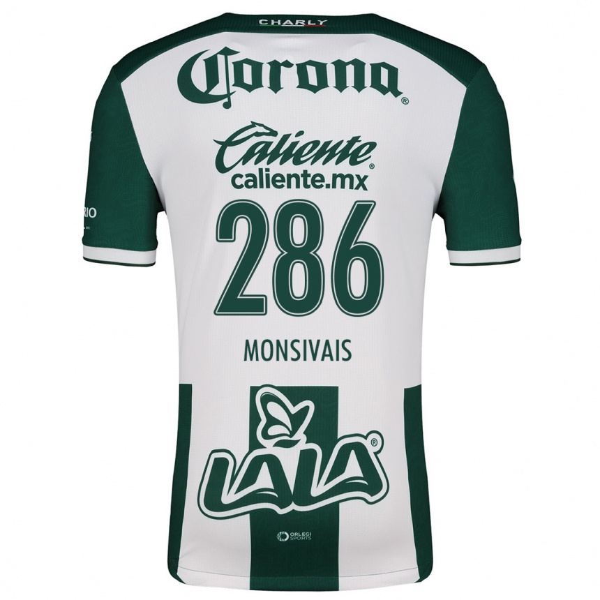 Women Football Giovani Monsivais #286 Green White Home Jersey 2024/25 T-Shirt Za