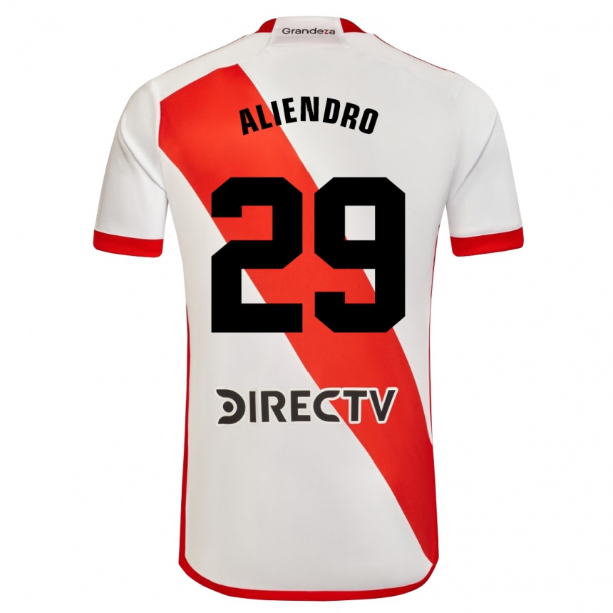 Women Football Rodrigo Aliendro #29 White Red Home Jersey 2024/25 T-Shirt Za