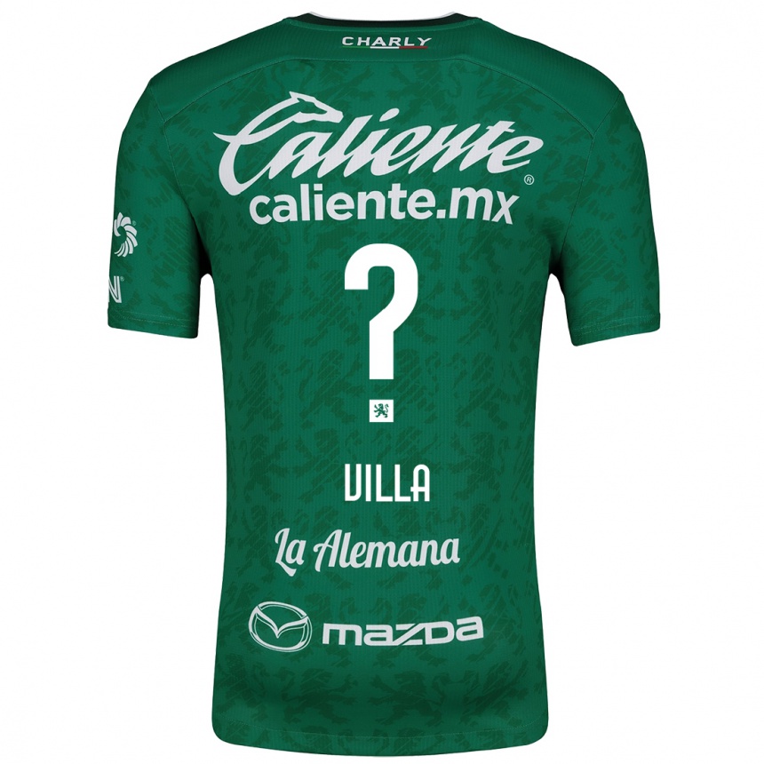 Women Football Óscar Villa #0 Green White Home Jersey 2024/25 T-Shirt Za