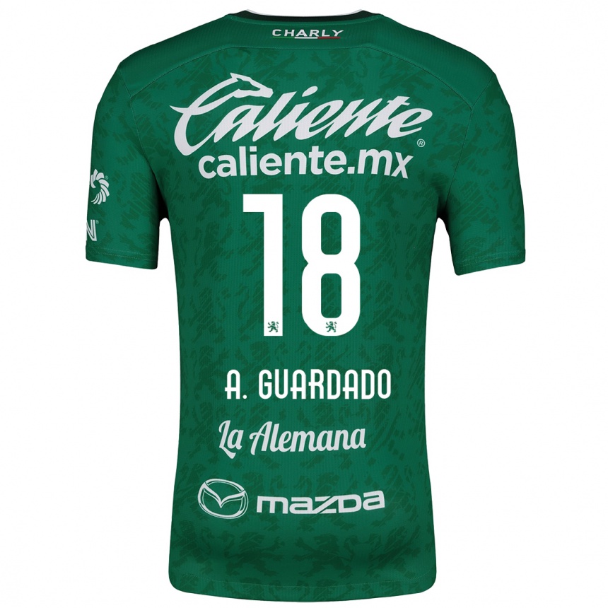 Women Football Andrés Guardado #18 Green White Home Jersey 2024/25 T-Shirt Za