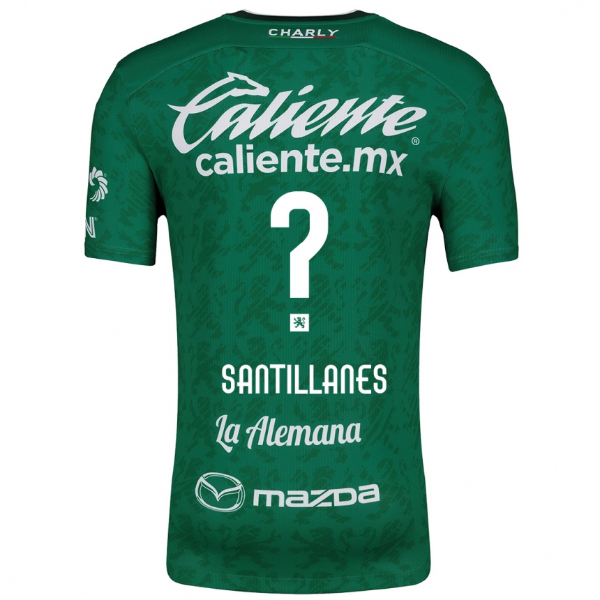 Women Football Antonio Santillanes #0 Green White Home Jersey 2024/25 T-Shirt Za