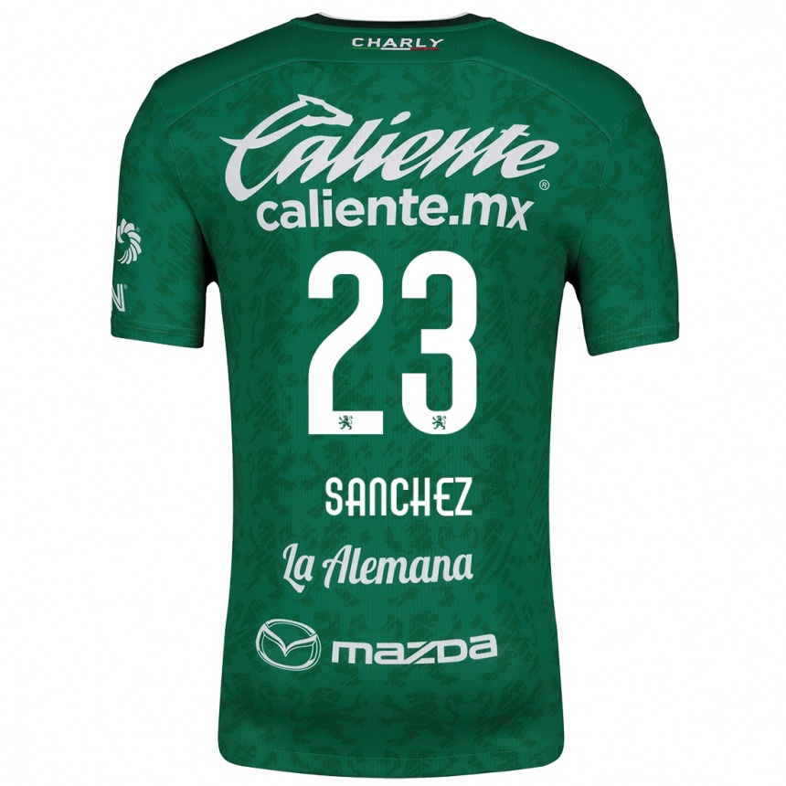 Women Football Borja Sánchez #23 Green White Home Jersey 2024/25 T-Shirt Za