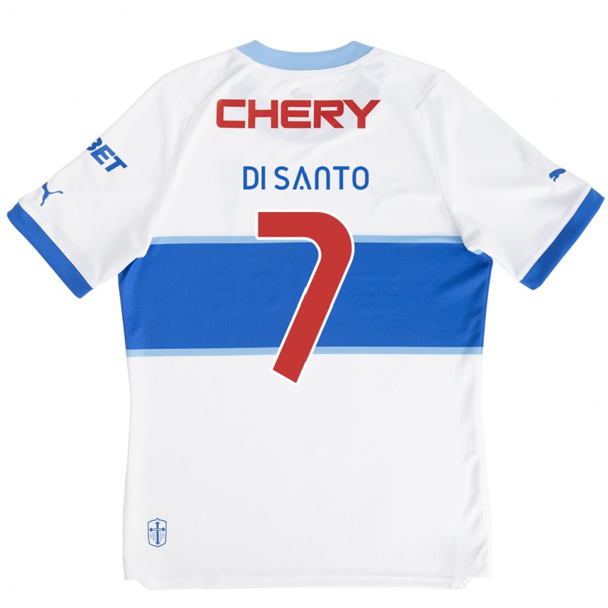 Women Football Franco Di Santo #7 White Blue Home Jersey 2024/25 T-Shirt Za