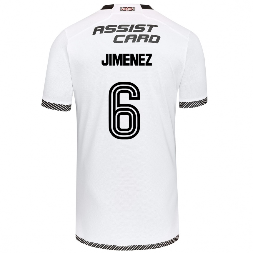 Women Football Yastin Jiménez #6 White Black Home Jersey 2024/25 T-Shirt Za