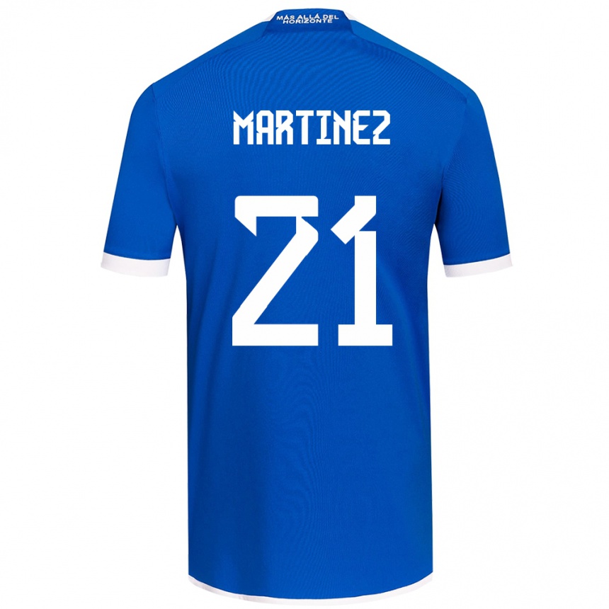 Women Football Maria Martínez #21 Blue White Home Jersey 2024/25 T-Shirt Za