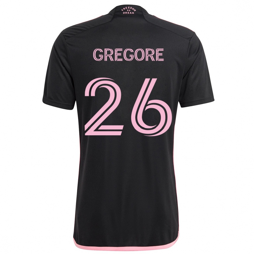 Women Football Gregore #26 Black Away Jersey 2024/25 T-Shirt Za