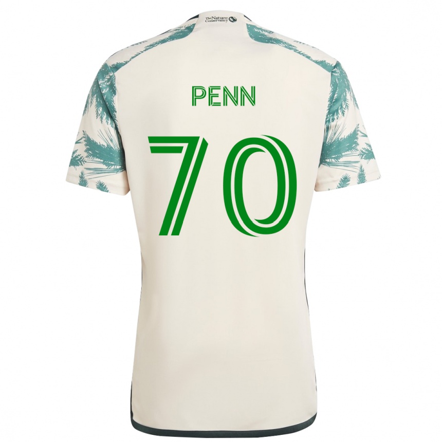 Women Football Josh Penn #70 Beige Brown Away Jersey 2024/25 T-Shirt Za