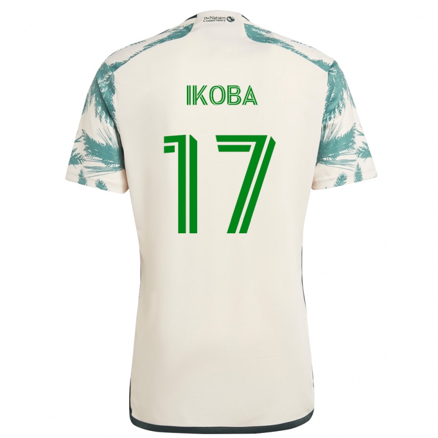 Women Football Tega Ikoba #17 Beige Brown Away Jersey 2024/25 T-Shirt Za