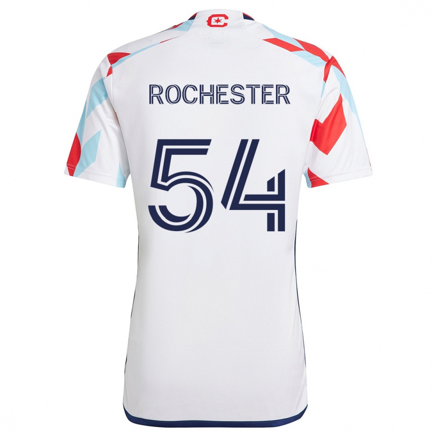 Women Football Lamonth Rochester #54 White Red Blue Away Jersey 2024/25 T-Shirt Za