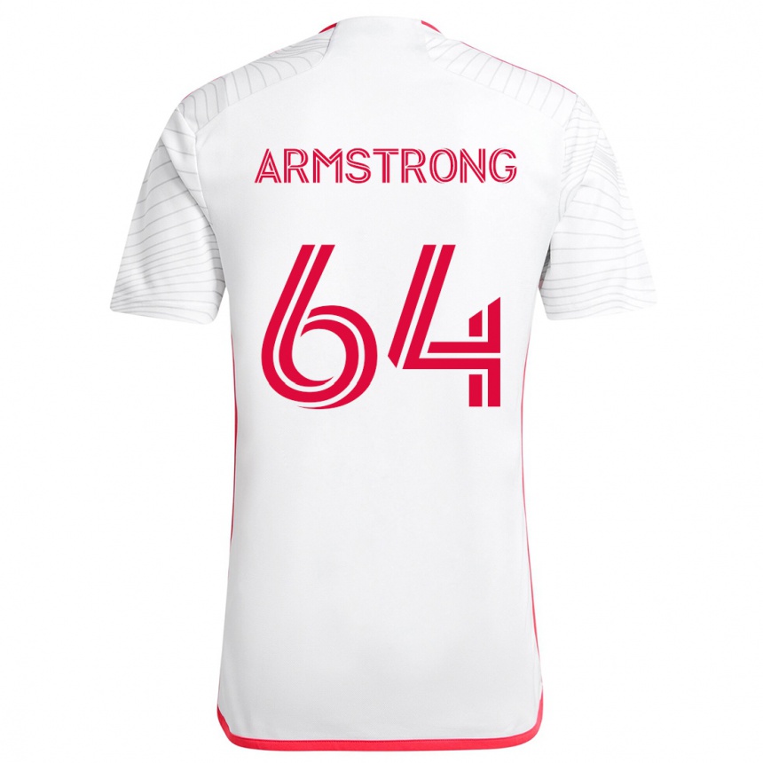 Women Football Dida Armstrong #64 White Red Away Jersey 2024/25 T-Shirt Za