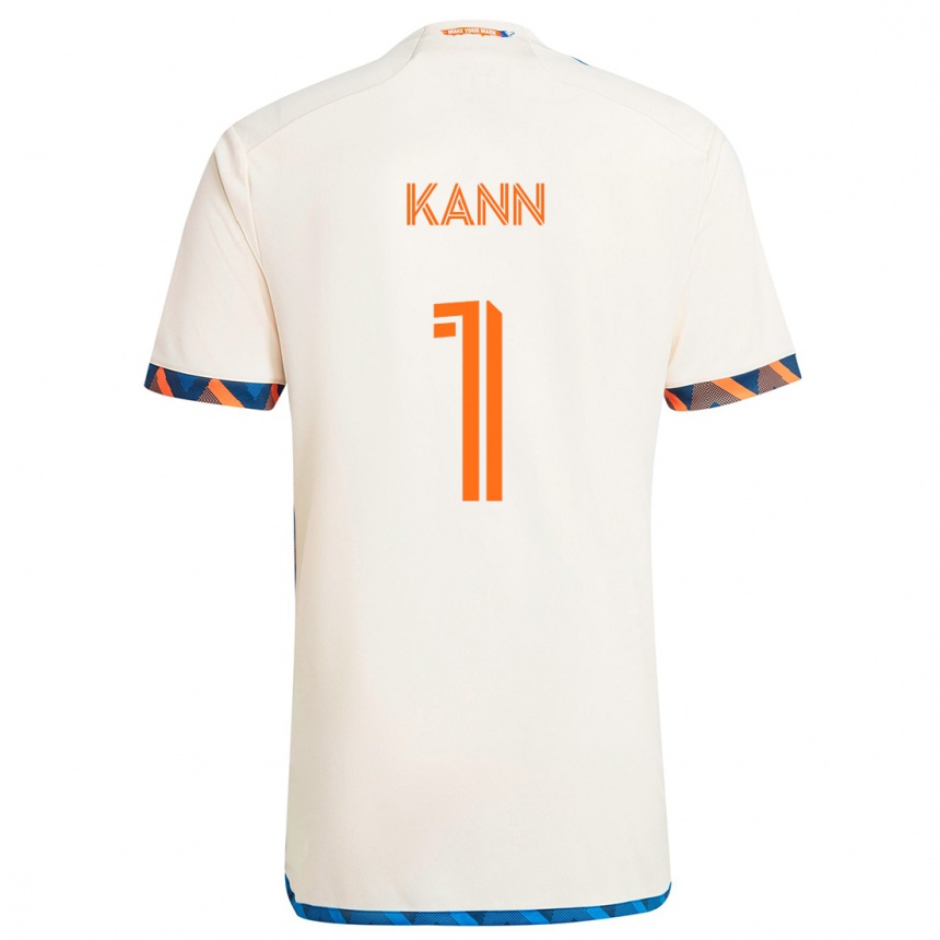 Women Football Alec Kann #1 White Orange Away Jersey 2024/25 T-Shirt Za