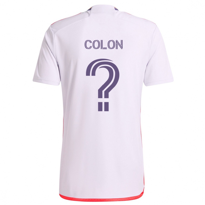 Women Football Xzavier Colon #0 White Red Purple Away Jersey 2024/25 T-Shirt Za