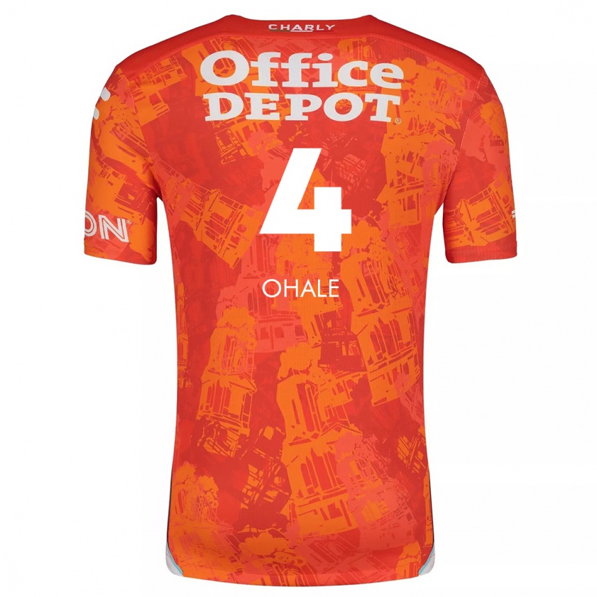 Women Football Osinachi Ohale #4 Orange White Away Jersey 2024/25 T-Shirt Za