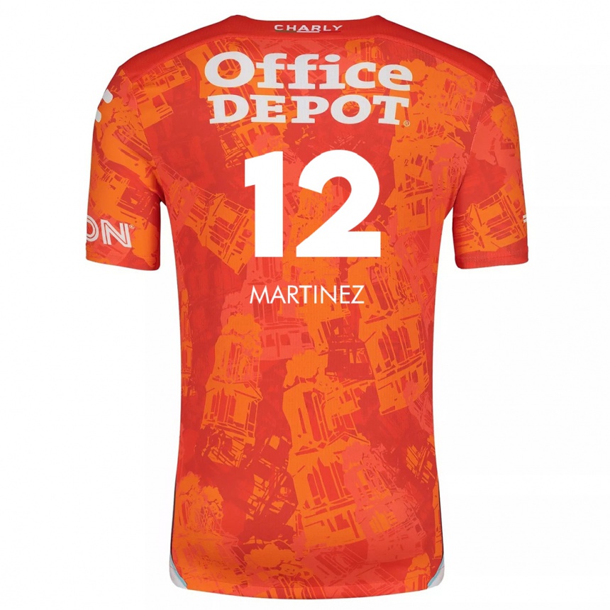 Women Football Sofía Martínez #12 Orange White Away Jersey 2024/25 T-Shirt Za